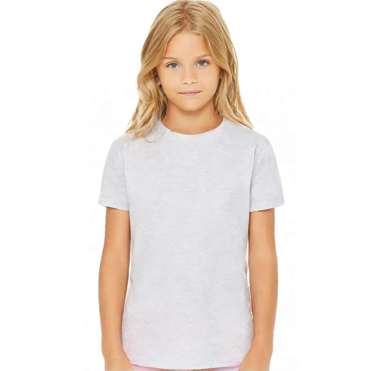 BELLA+CANVAS Youth Short Sleeve Crewneck Jersey Tee Soft Cotton Kids T-Shirt Lightweight School & Custom Print Shirt